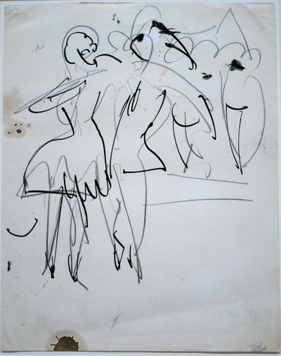 Dance Couple at the Variety by Ernst Ludwig Kirchner